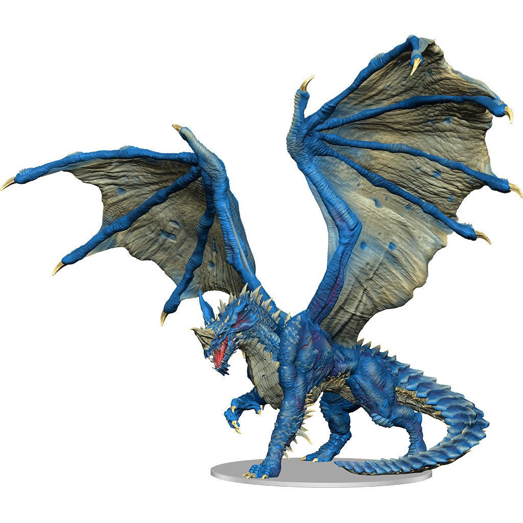 Blue Dragon - Adult - Painted